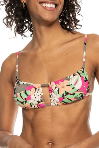 Reggiseno bikini push-up PT Beach Classics - Nero e rosa - Roxy