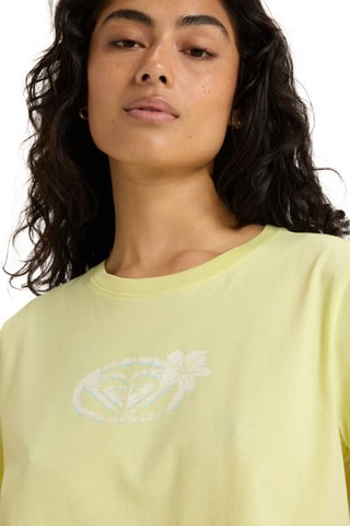 T-shirt cropped in cotone bio - Pistacchio - Roxy