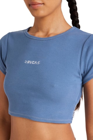 T-shirt cropped - Cobalto - RVCA