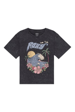 T-shirt tie and dye in cotone bio - Nero - Roxy