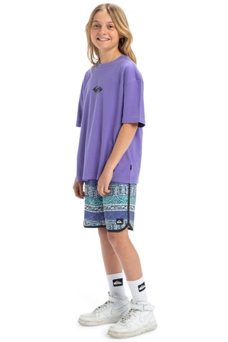 T-shirt in cotone bio - Viola - Quiksilver