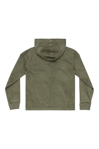 Felpa con cappuccio in velluto - Verde oliva - DC Shoes