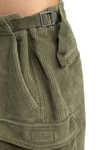 Shorts cargo a vita alta in velluto - Verde oliva - DC Shoes
