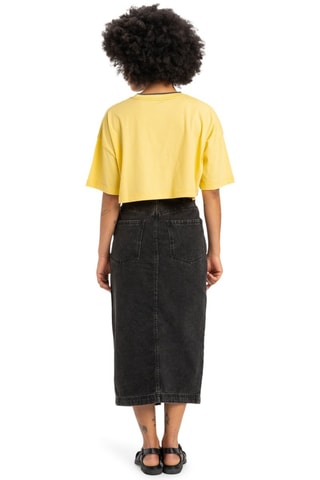 Gonna midi in jeans - Nero - Quiksilver