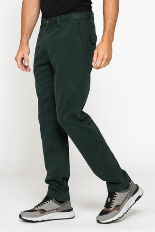 Pantalón chino regular fit - Verde oscuro
