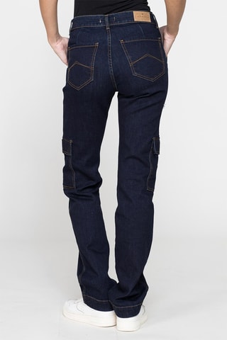 Vaquero cargo stretch regular fit - Azul oscuro