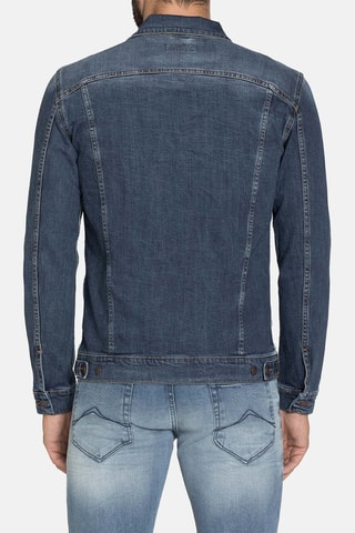 Chaqueta vaquera de algodón elástico - Azul