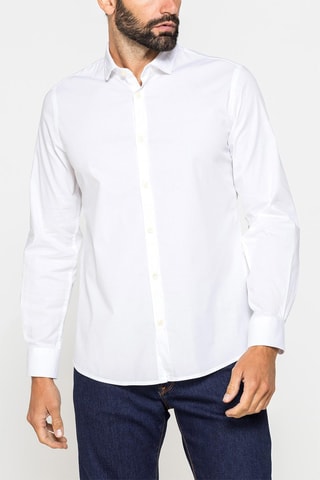 Camisa slim fit - Blanco