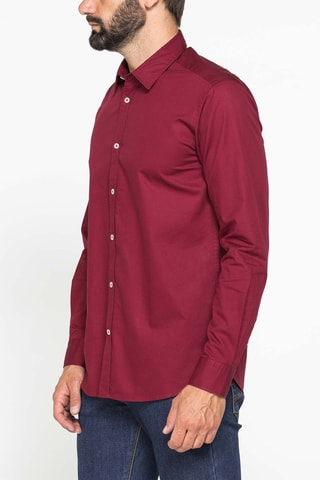 Camisa regular fit - Burdeos