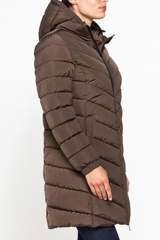 Anorak regular fit con capucha - Marrón