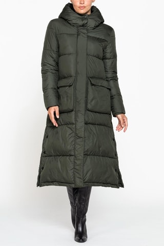 Anorak regular fit con capucha - Verde oscuro