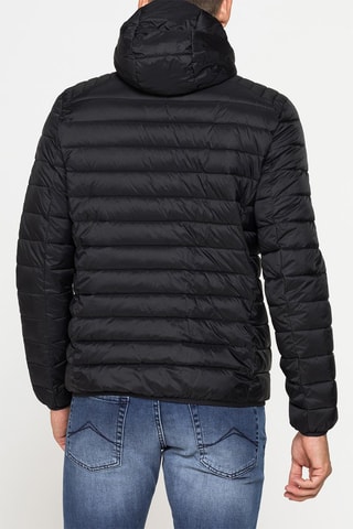 Anorak con capucha - Negro