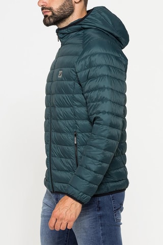 Anorak con capucha regular fit - Verde abeto