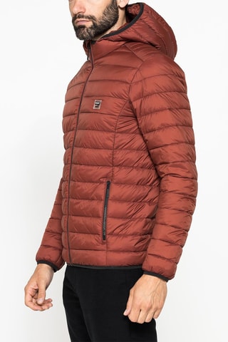 Anorak con capucha regular fit - Marrón