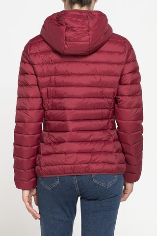 Anorak con capucha - Rojo oscuro