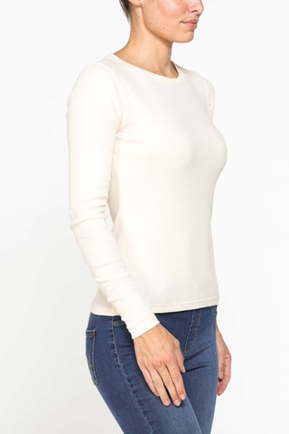 Camiseta slim fit - Crudo