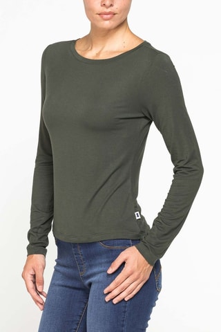 Camiseta regular fit - Verde oscuro