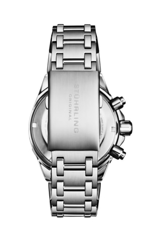 Reloj de cuarzo de acero Stellar - Taquímetro y cronógrafo - Plateado y negro