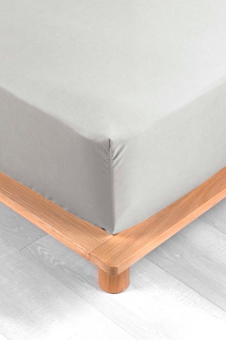 Drap-housse en percale de coton 78 fils/cm² Percaline - Blanc