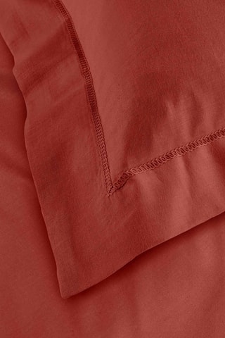 Taie d'oreiller en coton 57 fils/cm² Lina - Terracotta