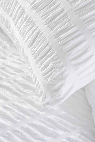 Parure de couette Plissia - Blanc