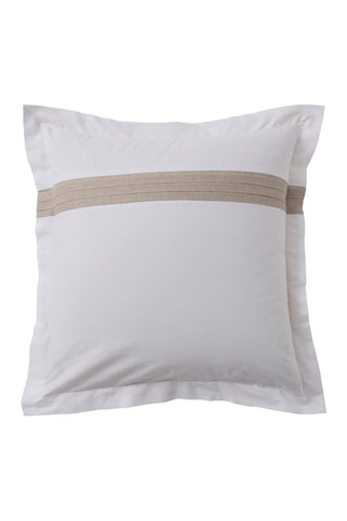 Parure de couette en coton - 57 fils/cm² Laly - Ecru