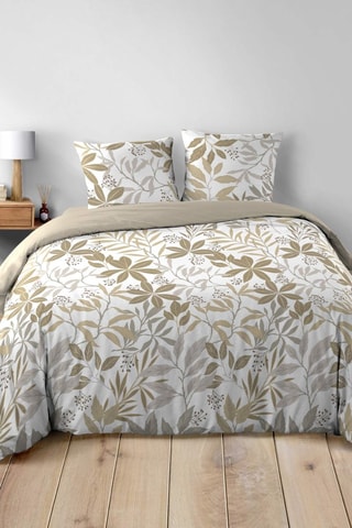 Parure de couette en coton 42 fils/cm² Voltine - Miel