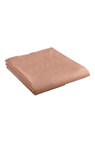 Drap plat en coton 57 fils/cm² Lina - Vieux rose