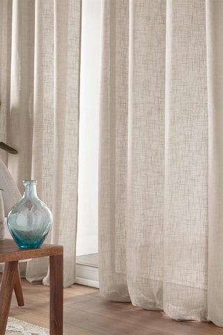 Voilage Cloris  - 140 x 240 cm - Marron clair