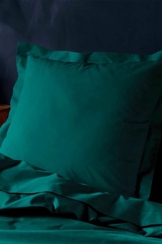 Taie d'oreiller en coton 57 fils/cm² Lina - Emeraude