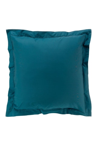 Taie d'oreiller en percale de coton 78 fils/cm² - Bleu canard