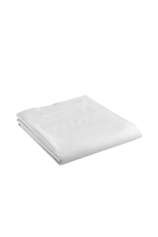 Drap plat en coton 57 fils/cm² Lina - Blanc