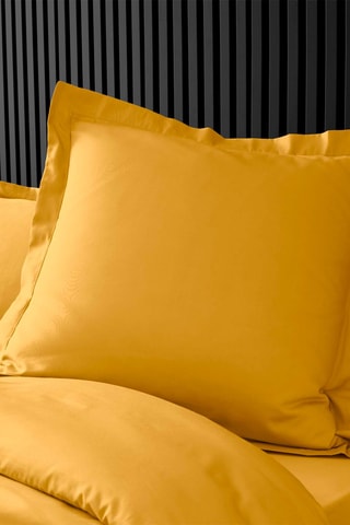 Taie d'oreiller en percale de coton 78 fils/cm² Percaline - Jaune