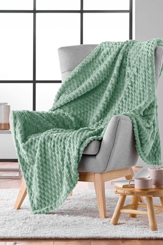 Plaid Mini Frosty - Sauge - 125 x 150 cm