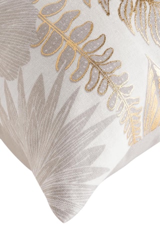 Coussin Melisse - Blanc et doré - 40 x 60 cm