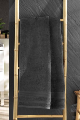 Drap de douche Tendresse - Anthracite - 70 x 130 cm