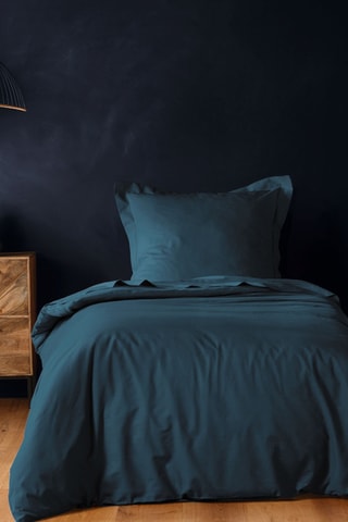 Housse de couette en coton 57 fils/cm² - Bleu