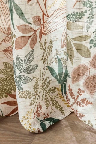 Rideau - Beige et vert - 140 x 260 cm