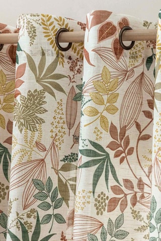 Rideau - Beige et vert - 140 x 260 cm