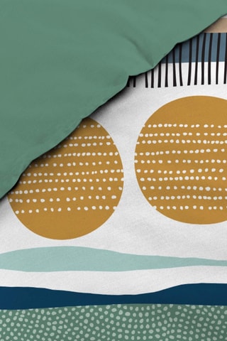 Parure de couette  en coton 42 fils/cm² - Vert