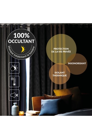 Rideau - Noir - 135 x 240 cm