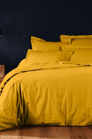 Housse de couette en coton 57 fils/cm² - Jaune