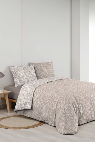 Parure de couette en coton 42 fils/cm² - Beige