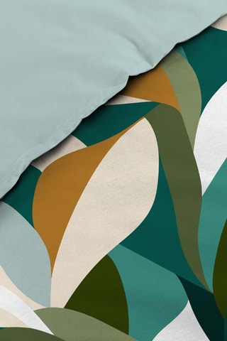 Parure de couette  en coton 42 fils/cm² - Vert