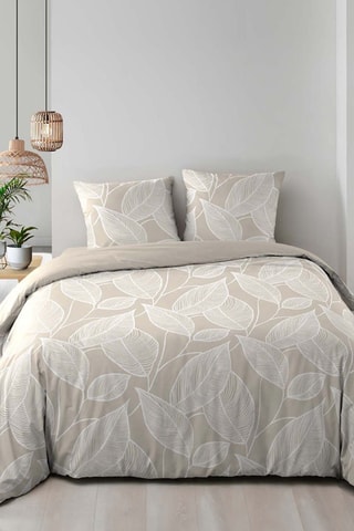 Parure de couette  en coton  57 fils/cm² - Naturel