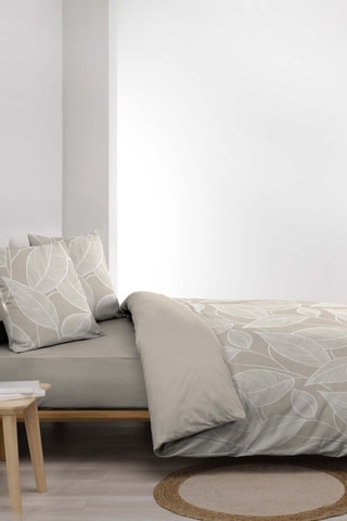 Parure de couette  en coton  57 fils/cm² - Naturel