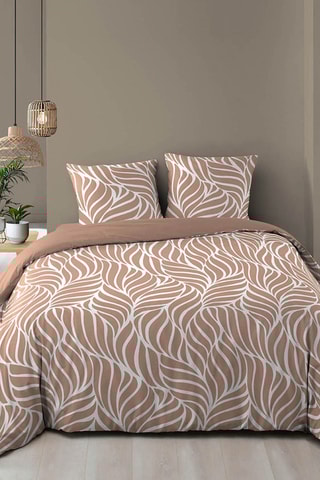 Parure de couette  en coton 57 fils/cm² - Mocha