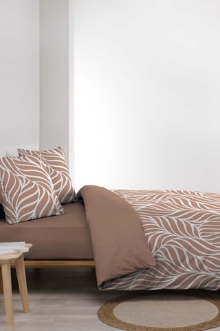 Parure de couette  en coton 57 fils/cm² - Mocha