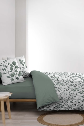 Parure de couette  en coton 57 fils/cm² - Sauge