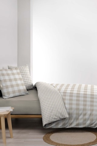 Parure de couette  en coton 57 fils/cm² - Naturel